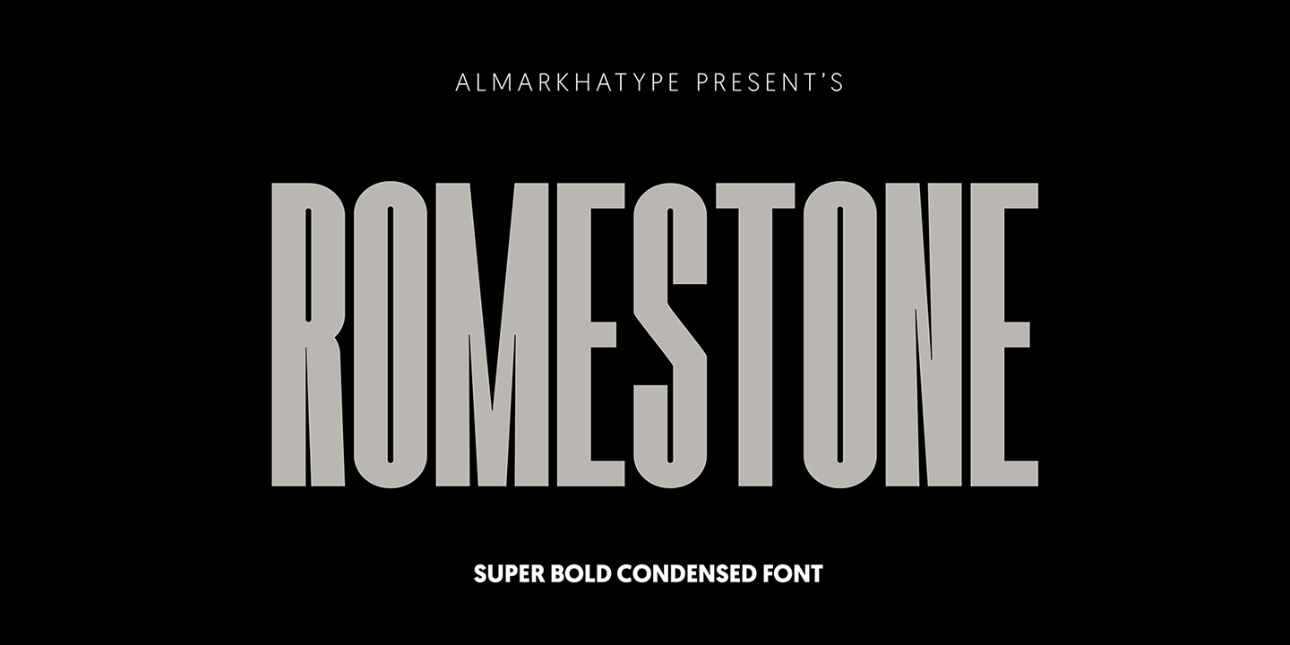 Example font Romestone #2